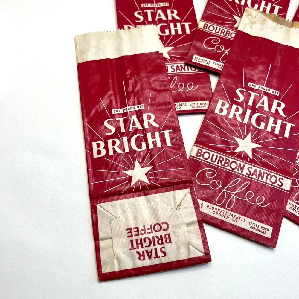 6 Vintage Coffee Bags